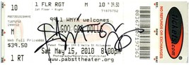 Goo Dolls Dédicacé Ticket Stub Peut 15 2010 Milwaukee Wisconsin - £27.09 GBP