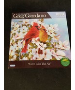 Greg Giordano LOVE IS IN THE AIR Jigsaw Puzzle 1000 Piece 27&quot; X 20&quot; - £9.69 GBP