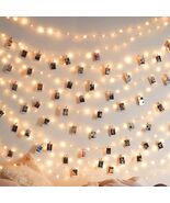 Fairy Lights with Clips 33ft 100LED Battery Operated String Lights Timer - $232.75 MXN