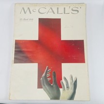 McCall&#39;s Magazine March 1946 Red Cross Cover Charles Bonner Cecile Gilmore MCM - £15.52 GBP