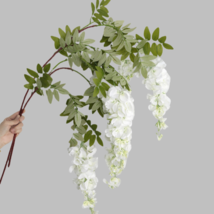 Wisteria Garland Wedding floral arrangement Long flower rattan wall hang... - $13.62 CAD