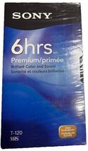 Sony T120 Premium Grade 6 Hr VHS Video Tape—NEW &amp; SEALED—SHIPS IN 24 HOURS— - $12.75