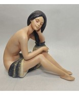 Reclining Nude Female Water Vessel Unsigned Figurine - $1,975.76 MXN
