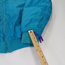 Columbia SL5750 Women’s Large Teal/Purple Reversible Nylon Insulated Ski Jacket image 8