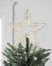 LIT SWIVEL STAR CHRISTMAS TREE TOPPER DECOR HANDCRAFTED (25”x25”x12”) - $183.14