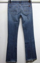 7 FOR ALL MANKIND BOOTCUT WOMEN&#39;S (28) L33 LIGHT BLUE STRETCH JEANS CRYS... - $15.10