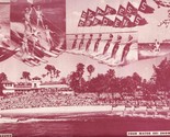 Cypress Gardens Florida Paper Placemat Four Water Shows Daily  1950&#39;s - $17.80