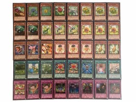 YUGIOH Naturia Deck Complete 40 - Cards with Sleeves - £18.72 GBP