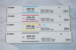 Genuine Canon GPR-56 CMYK Toner Cartridges iR ADVC7565,C7570,C7580,C7765... - $444.51