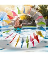 MorTime Inflatable Roller Float, 65&#39;&#39; Colorful Water Wheel, Swimming Poo... - $1,316.22 MXN