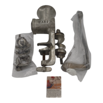 Vintage 1940s Ward&#39;s Tinned Cast Iron Manual Food Meat Chopper Grinder - $49.95