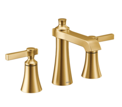 Moen TS6984BG Flara Two-Handle High Arc Bathroom Faucet - Brushed Gold* - £423.57 GBP