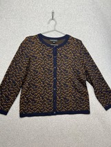 Ann Taylor Knitted Button Up Cardigan Sweater Cashmere Wool Blend Wmn Sz L - £19.47 GBP