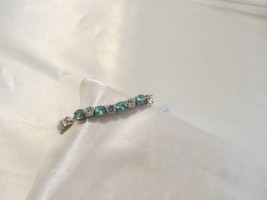 Charter Club 7&quot;-10&quot; Light Blue Crystal Jeweled Slider Bracelet M462 $34 - £11.32 GBP
