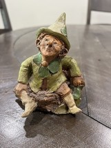 Tom Clark Gnome- Patrick- 1980’s Rare Vtg Cain Studio Legs Hanging No Coin - $197.99