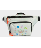 Adidas Crossbody Waist Bag Fanny Pack Festival Pouch White Love Unites P... - £14.88 GBP