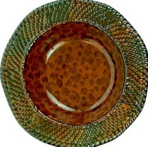 Ambiance Safari Wildlife Pattern Stoneware Soup Bowl 9&quot; x 1.75&quot; NWT - $10.95