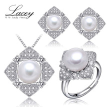 Real natural  jewelry sets 925 silver,wedding jewelry sets for women,white  jewe - £40.89 GBP