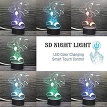 3D Illusion Night Light, 7 Color Change Decor Lamp with Remote Control - £12.65 GBP