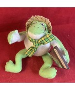 Annalee 4” Country Frog in Straw Hat &amp; Scarf w/ Washboard Doll# 243204 M... - $24.99