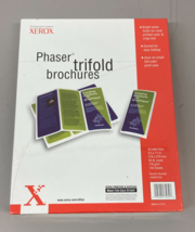 Xerox Phaser Trifold Brochures Paper 150 Sheets 8.5 x 11 Inches New Sealed  - $24.95