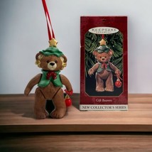 1999 Hallmark keepsake Gift Bearers Ornament #1 First - Series Teddy Bear - £9.00 GBP