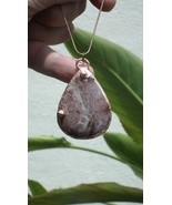Copper Rhodonite pendant / Electroformed copper - $88.36 CAD