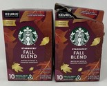 Starbucks Fall Blend Flavored Keurig Coffee K-Cup Pods 20 ct 2/2024 BOX ... - £15.85 GBP