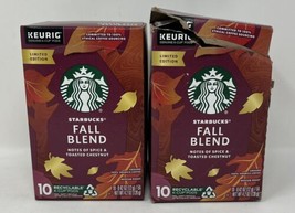 Starbucks Fall Blend Flavored Keurig Coffee K-Cup Pods 20 ct 2/2024 BOX DAMAGED - £15.89 GBP