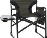 Outdoor Aluminum Folding Directors Chairs With Side Table And Storage Po... - £81.77 GBP