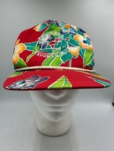 Vtg Hawaiian Floral Print Hat Truckers Express Rope Trucker Cap SnapBack... - $19.24