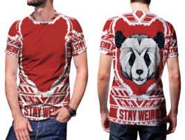 Weird Panda  T-Shirt Tees  For Men - £17.14 GBP