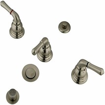 Brushed Nickel Elements Of Design Eb328 Bidet Faucet With Three Levers A... - $173.92