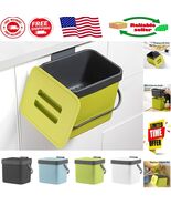 Elegant Compost Bin with Lid - 1.8 Gallon Indoor Kitchen Solution, Green - $55.93 CAD