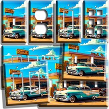 Retro 50&#39;S Gas Station Classic Car Light Switch Outlet Wall Plates Vintage Decor - £8.91 GBP+