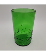 Vintage 1967 Peter Dawson Green Whiskey Bottle Cut Bubble Drinking Glass - $184.50 MXN