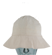 Vintage 60s Union Made Rockabilly Streetwear Blank Bucket Hat Cap Cream ... - $43.51