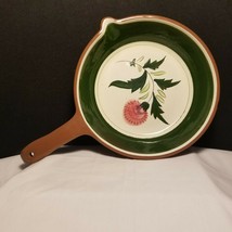Stangl Pottery Pink Thistle Fry Pan Oven Proof Nice Wall Décor USA 8 1/2&quot; x 2&quot; - £15.98 GBP