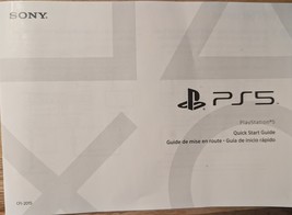 PlayStation 5 PS5 Quick Start Guide CFI-2015 Sony Manual – Good Condition - $37.08 MXN