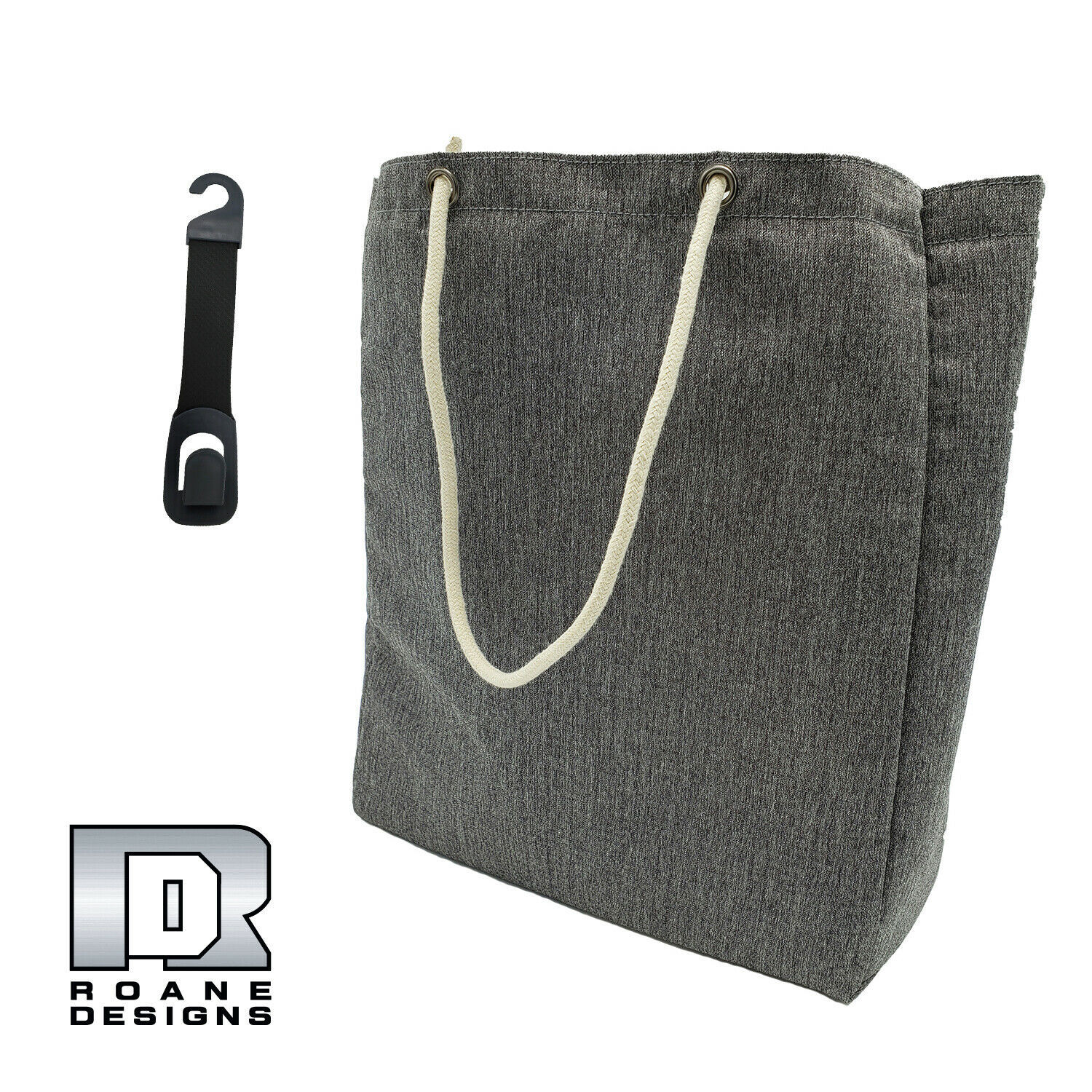Primary image for Roane Design Grocery Shopping Small Tote Bag & Seat Hook 13" x 15" x 4 3/4"