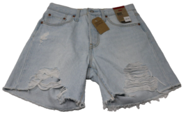 Women&#39;s Levi&#39;s® 501™ Mid-Thigh Frayed Jean Shorts 27 (size 4) - £21.66 GBP