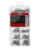 216-Piece Stainless Steel Sheet Metal Screw Kit Crown Bolt 31352  - $4.95