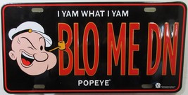 Popeye BLO ME DN  Embossed License Plate ( discontinued) - £19.32 GBP