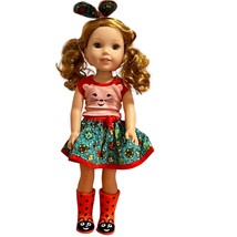 American Girl Willa Wellie Wishers Doll in Original Meet Outfit Complete - £41.54 GBP