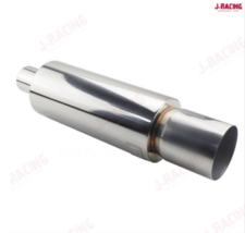 4&quot; Jap Jdm Style Universal Stainless Exhaust Back Box 3&quot; Inlet Silencer - £53.91 GBP
