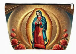 Our Lady of Guadalupe Stained Glass Design Pouch, New, #AB-309-R2 - $12.89 CAD