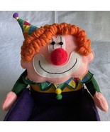 Clown Tray Felt Sitter Handmade Yarn Hair Treat Candy Dish Catch All Vin... - £51.07 GBP