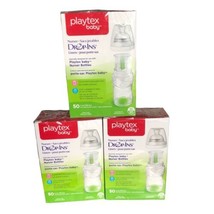 150 NIB Playtex Baby Drop Ins Liners for Nurser Bottles 4oz 50 per box 3 Boxes - £69.19 GBP