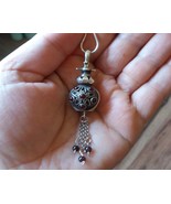 Armenian Sterling Silver Pomegranate Perfume Bottle-Flask Necklace - $1,884.91 MXN