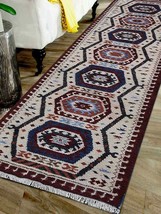 Glitzy Rugs UBSAF0105K0000G25 2 ft. 6 in. x 10 ft. Hand Knotted Afghan Wool &amp; Si - £194.51 GBP